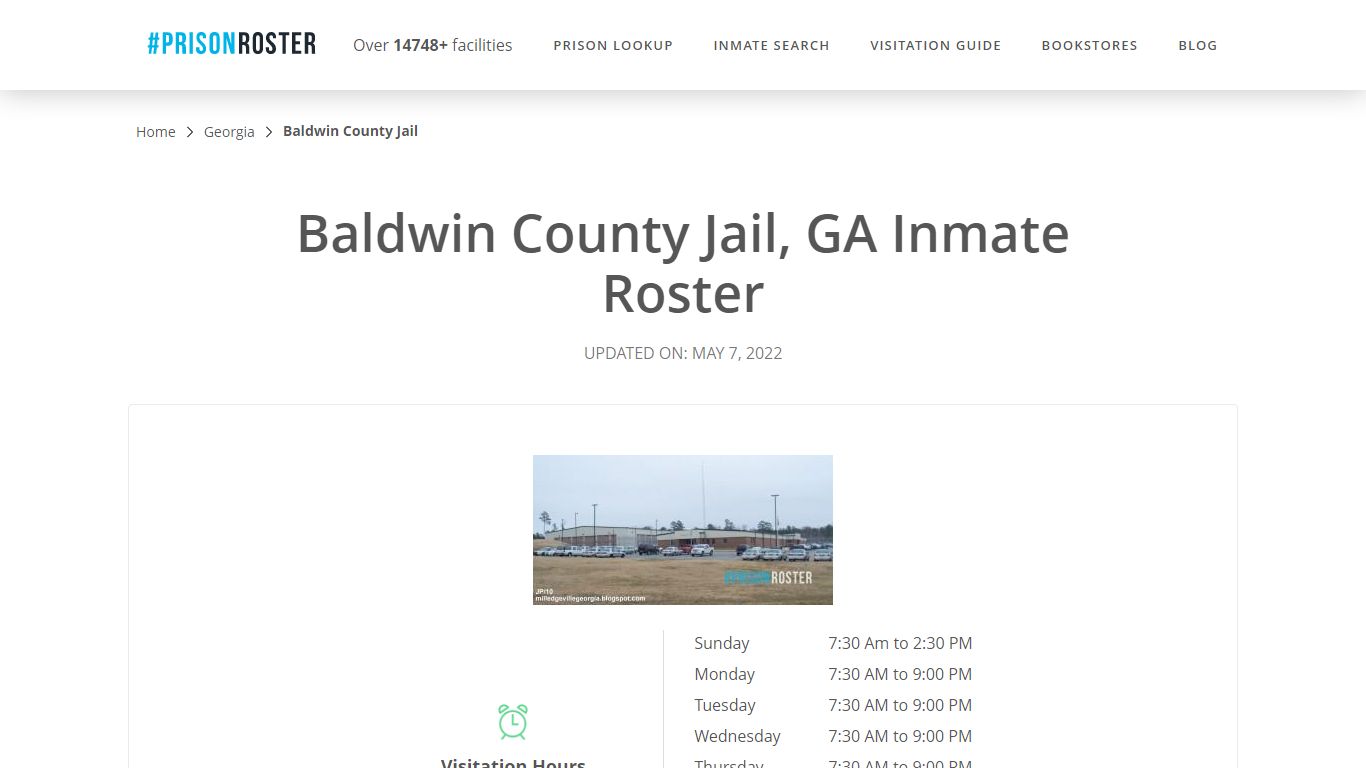 Baldwin County Jail, GA Inmate Roster